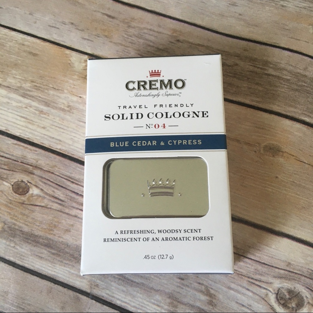 Cremo Solid Cologne Number 4 Blue Cedar Cypress